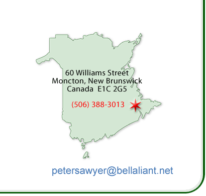 1234 Mountain Road, Moncton NB, Canada, E1C 8H9  (506) 859-9587